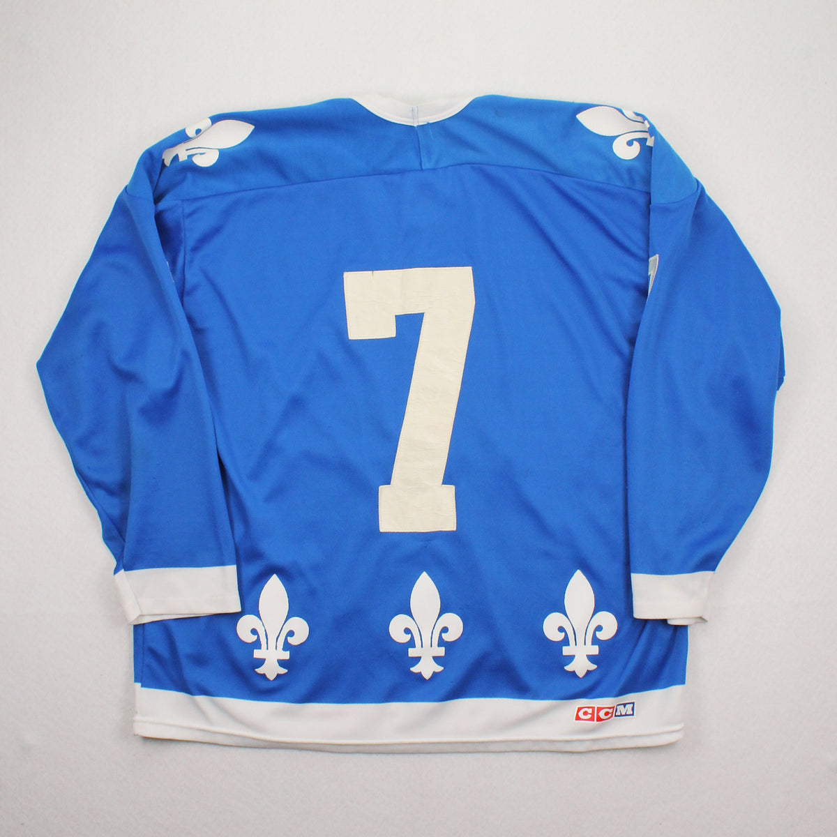 Vintage CCM Quebec Nordiques #7 NHL Jersey XL