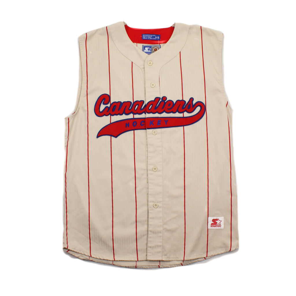 Vintage Starter Montreal Canadiens Baseball Tank Jersey XL