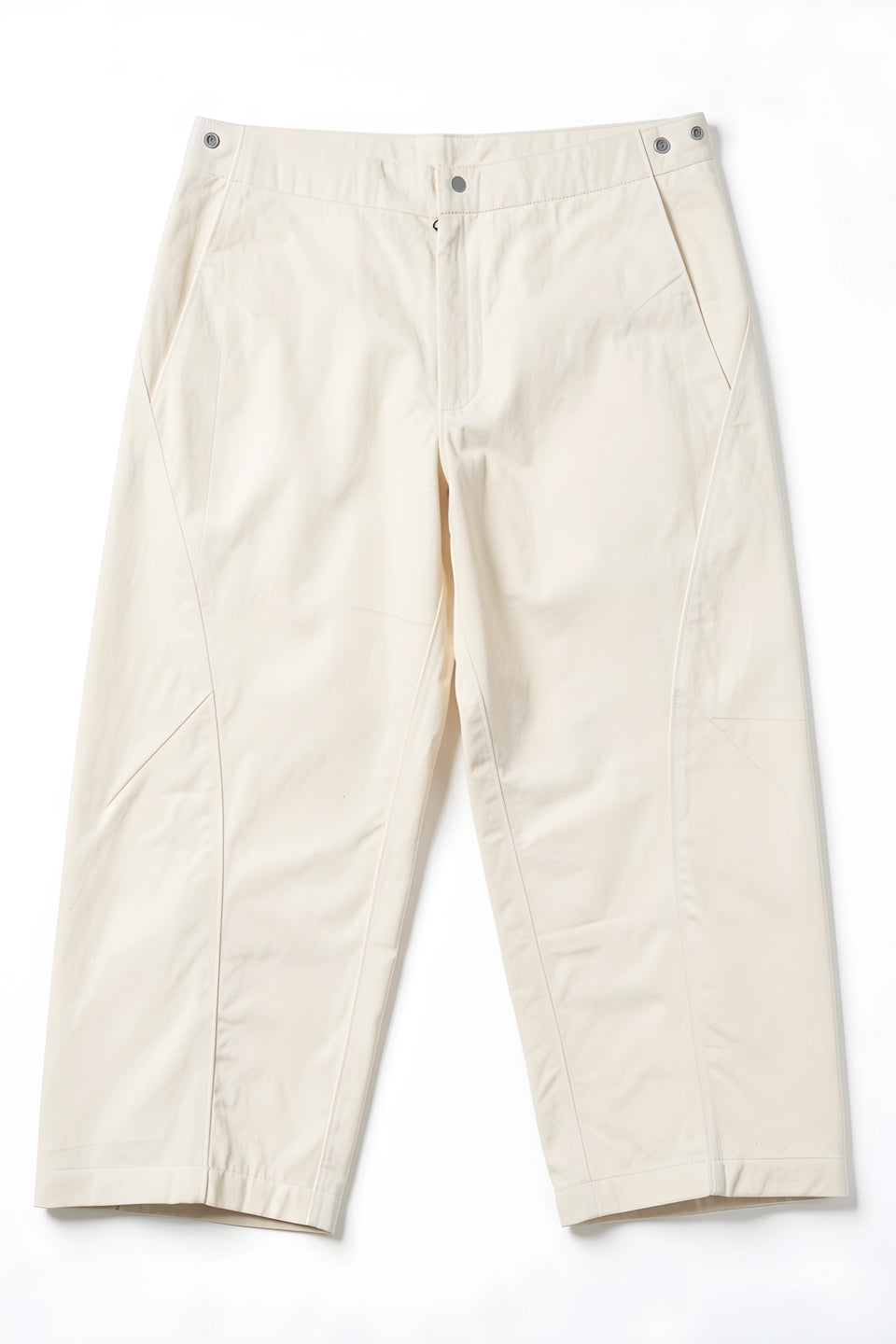 Rework Cotton Barrel Baggy Pants Cream 27-32