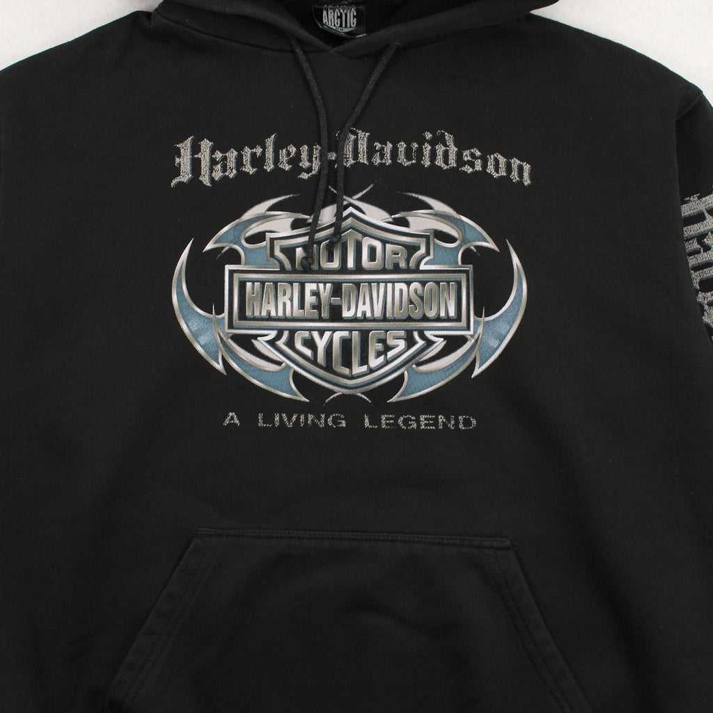 Vintage Harley Davidson A Living Legend Hoodie L