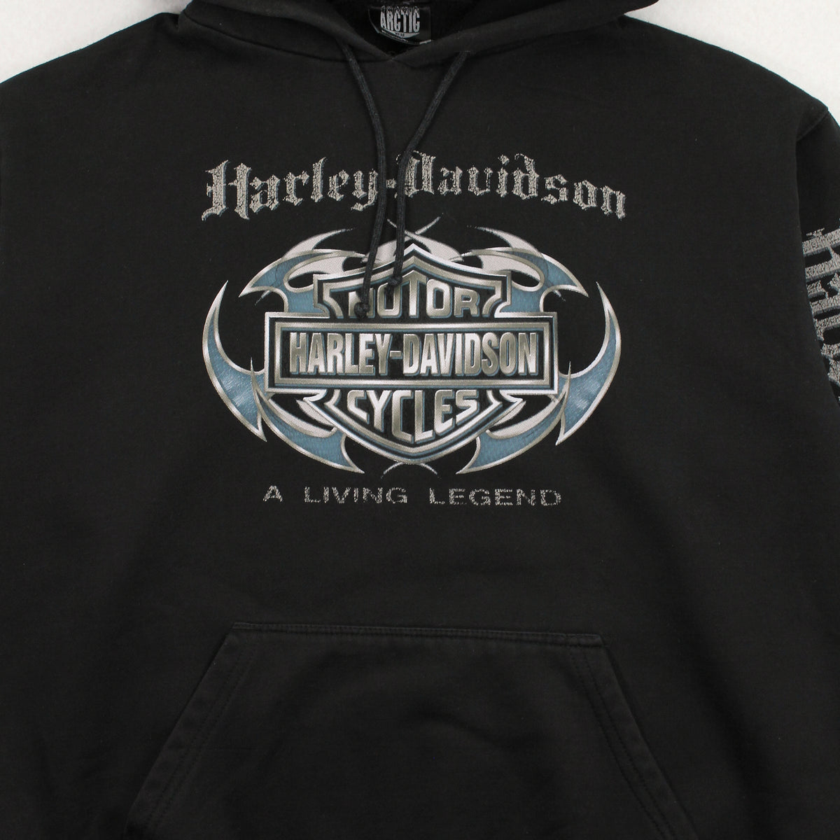 Vintage Harley Davidson A Living Legend Hoodie L