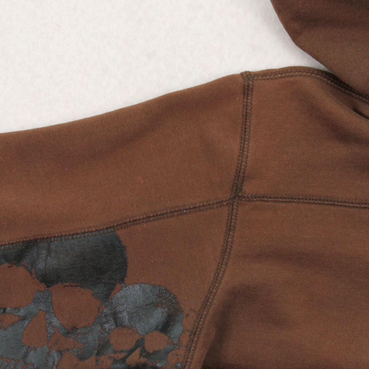 Y2K Top Heavy Skulls Zip Hoodie M