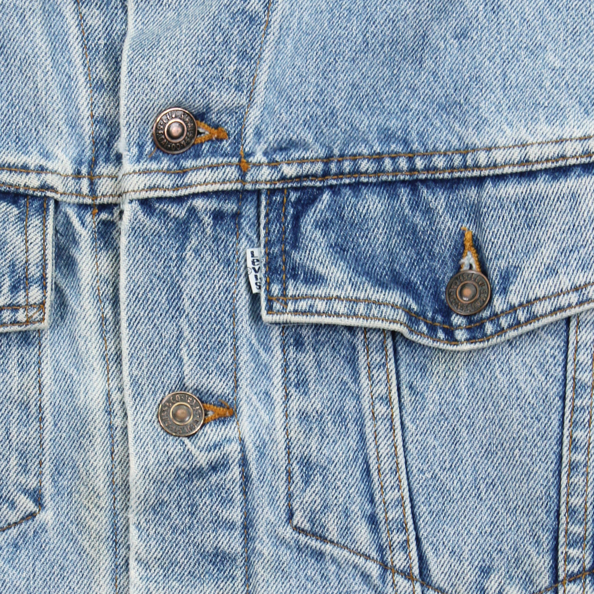 Vintage Levi's White Tab Light Wash Denim Jacket Women's L
