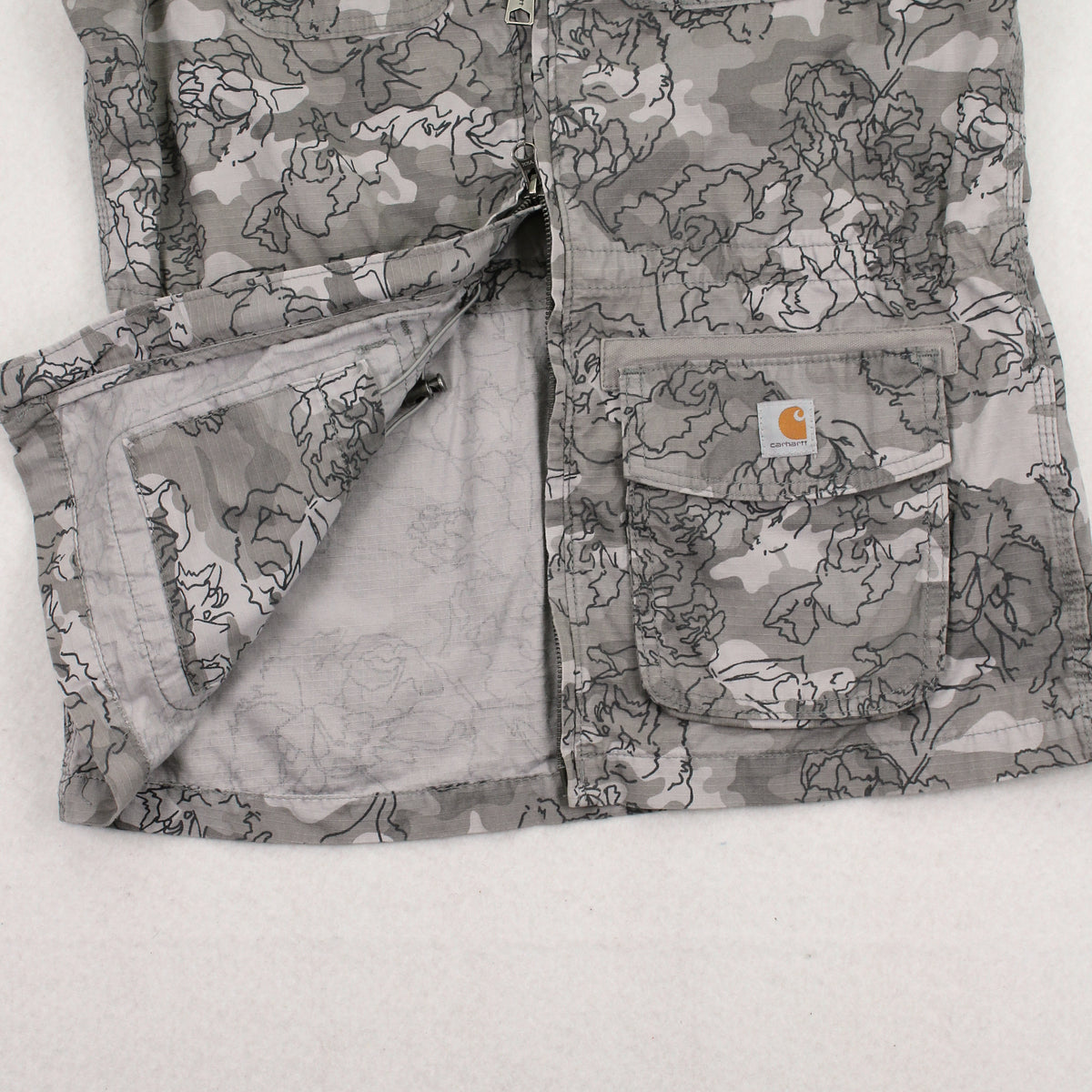 Carhartt Floral Pattern Denim Vest S