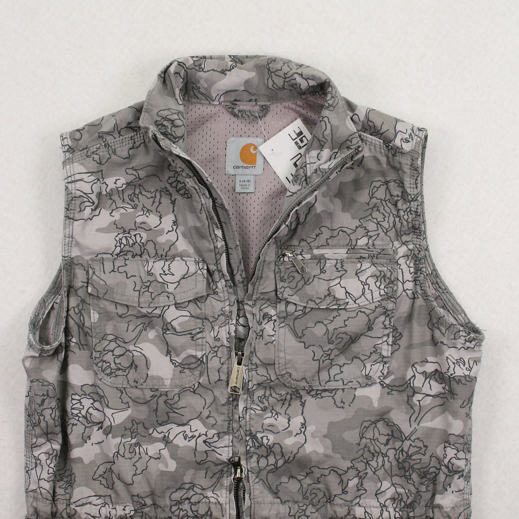 Carhartt Floral Pattern Denim Vest S