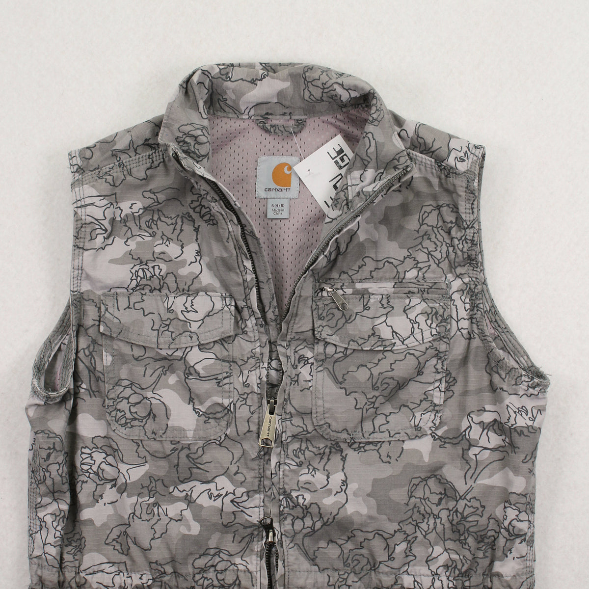Carhartt Floral Pattern Denim Vest S