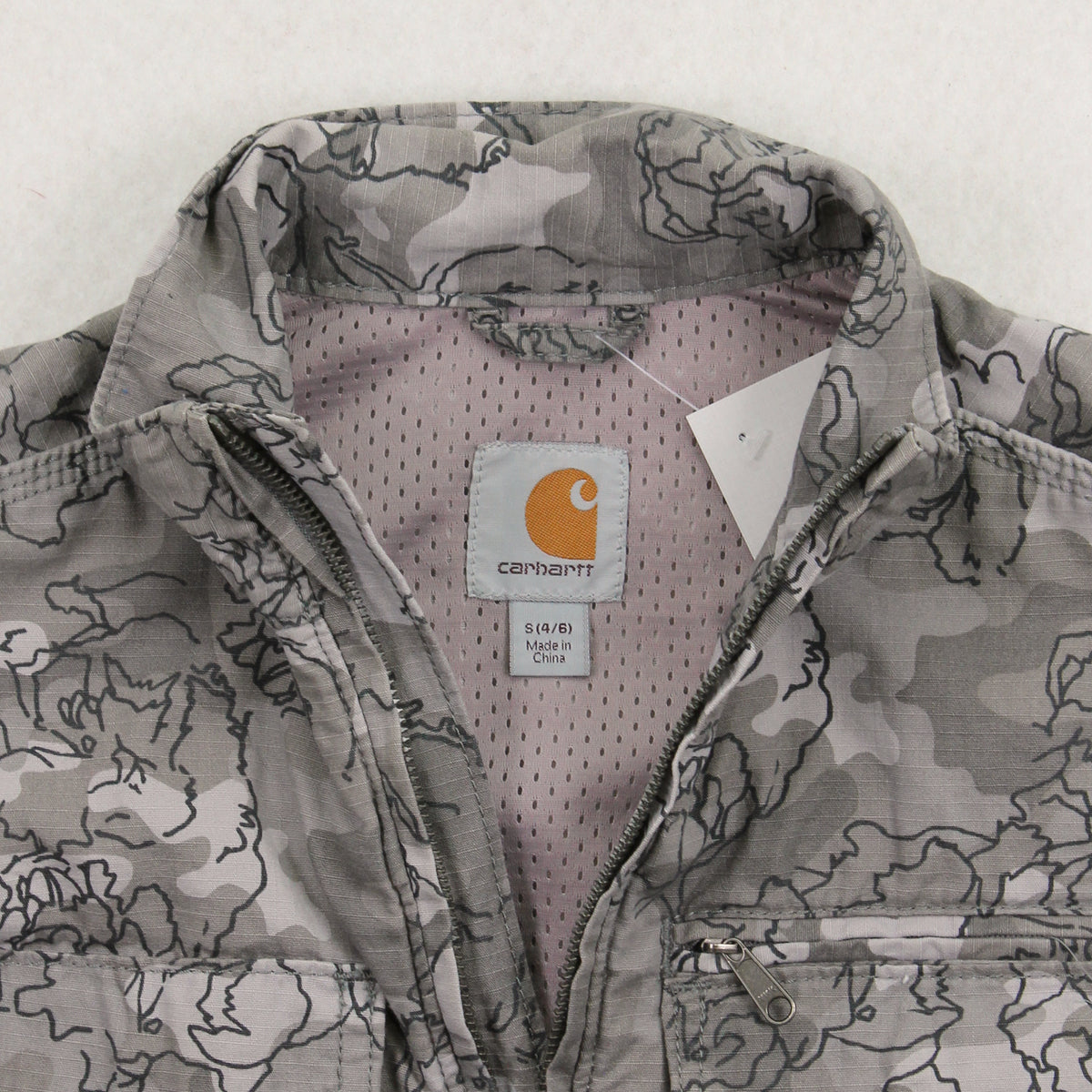 Carhartt Floral Pattern Denim Vest S