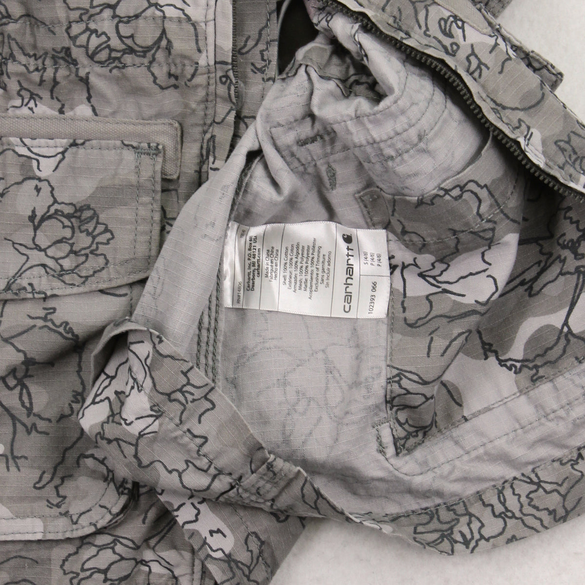 Carhartt Floral Pattern Denim Vest S