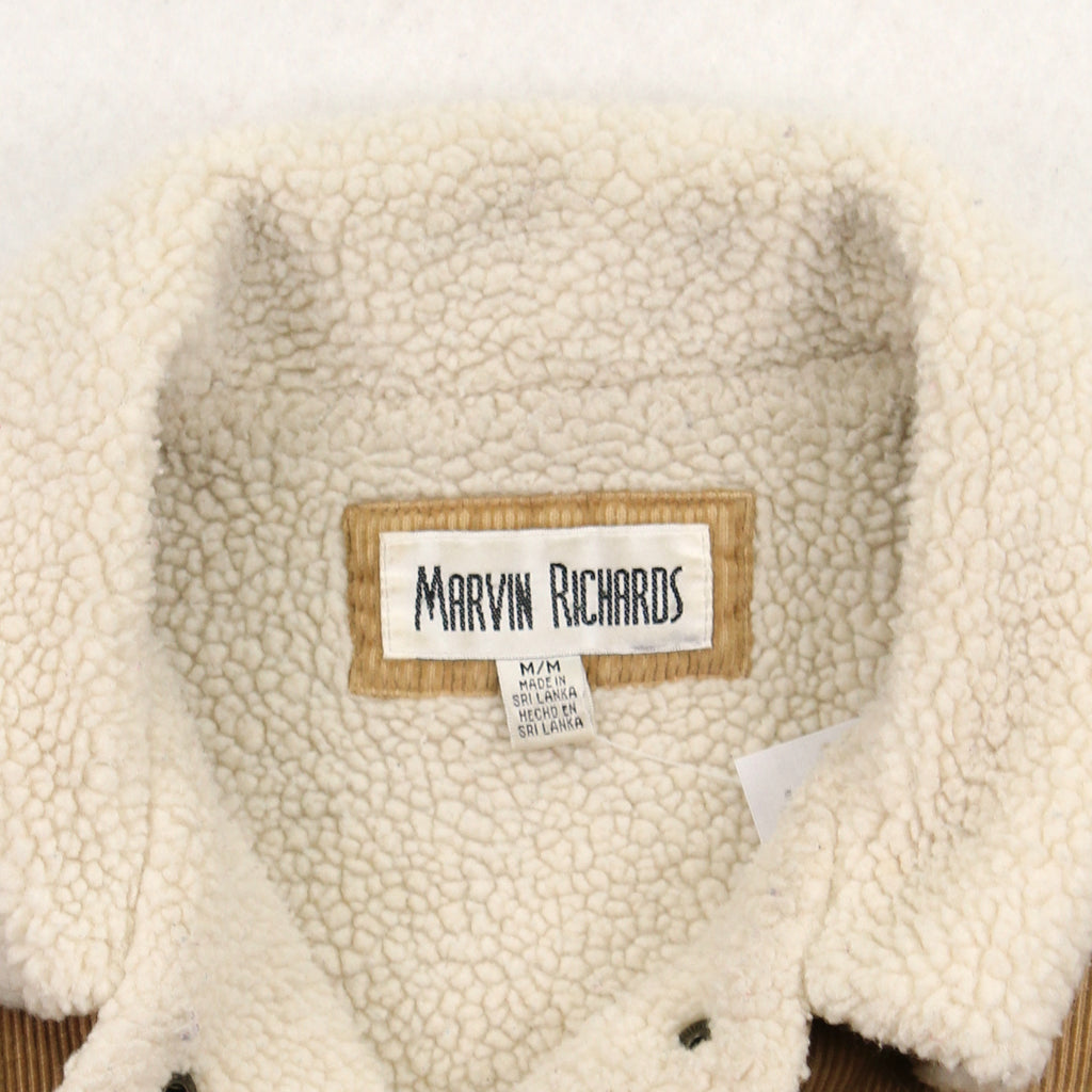 Vintage Marvin Richards Sherpa Lined Corduroy Jacket Women's M