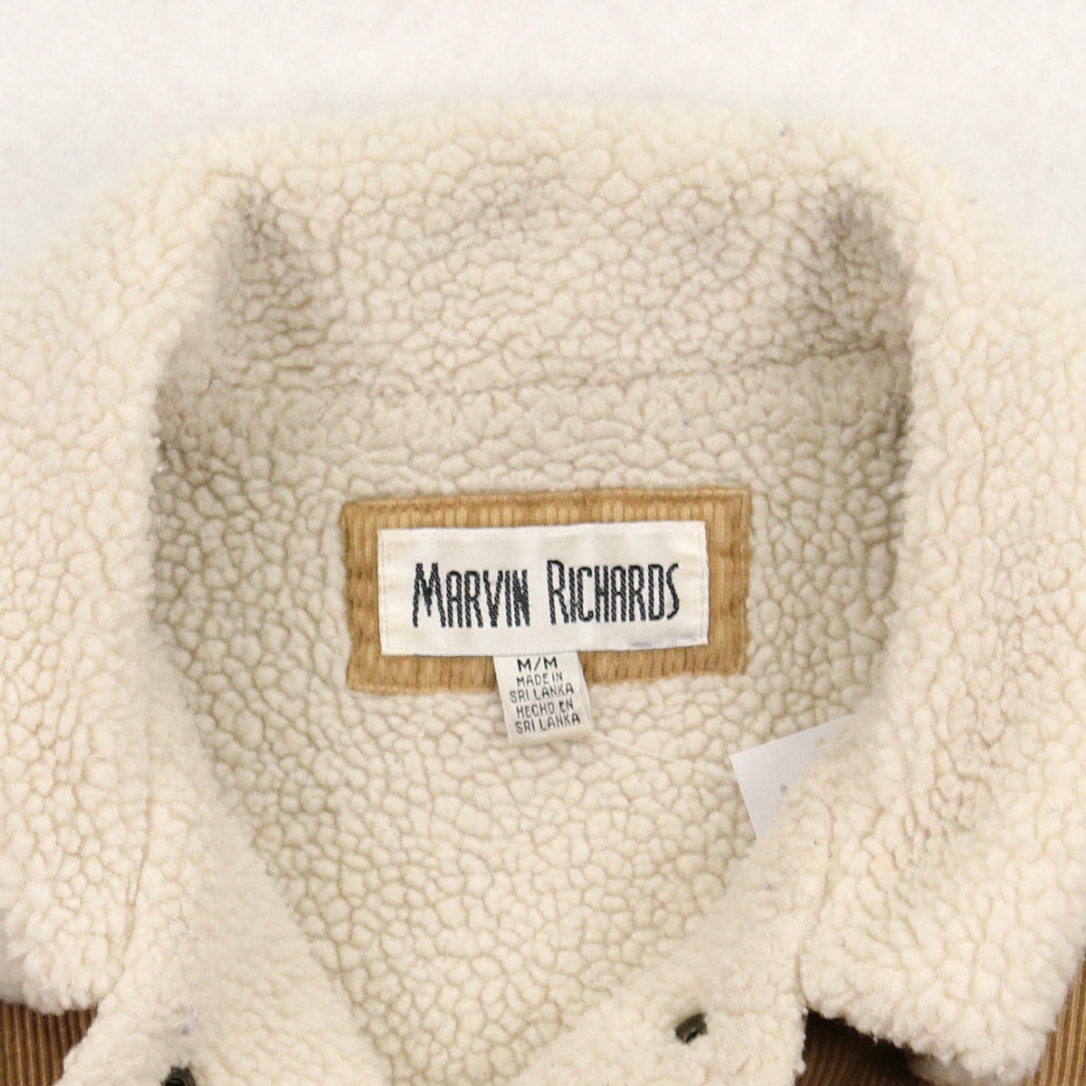 Vintage Marvin Richards Sherpa Lined Corduroy Jacket Women's M