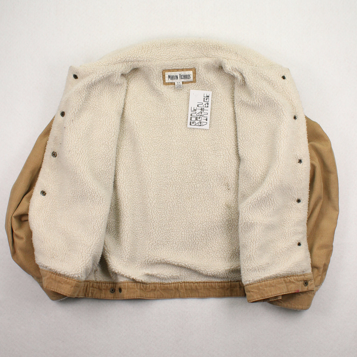 Vintage Marvin Richards Sherpa Lined Corduroy Jacket Women's M
