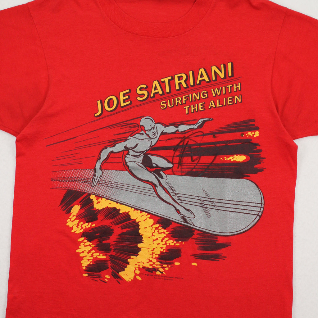 1988 Joe Satriani x Marvel Surfing With The Alien *SIGNED* Tee L
