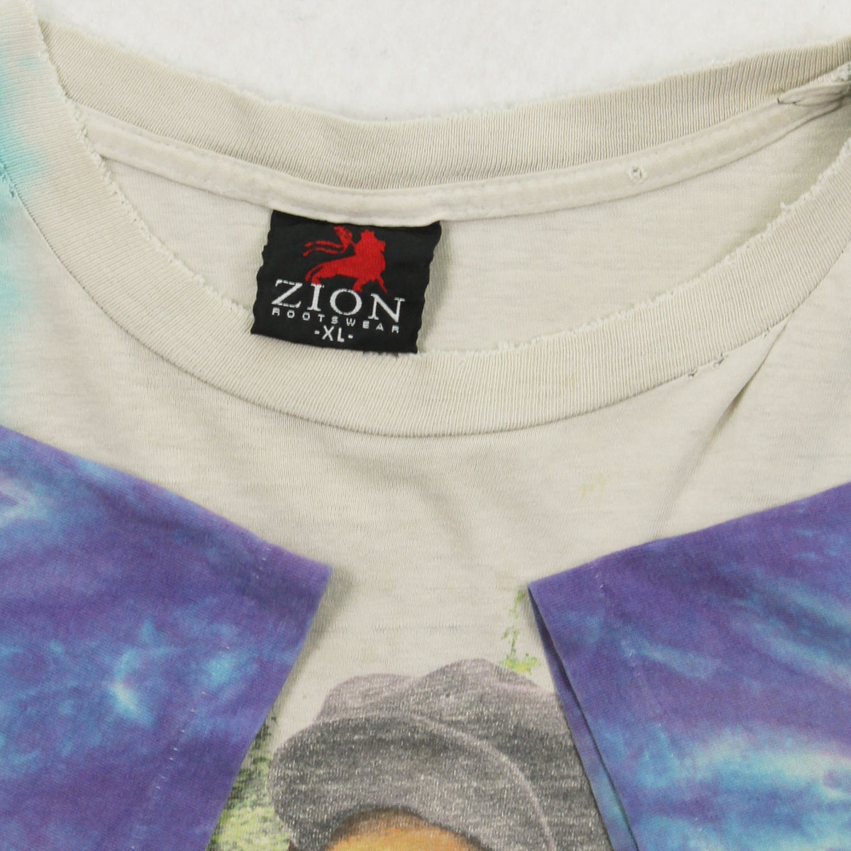 2003 Zion Bob Marley Distressed Tie Dye Tee XL