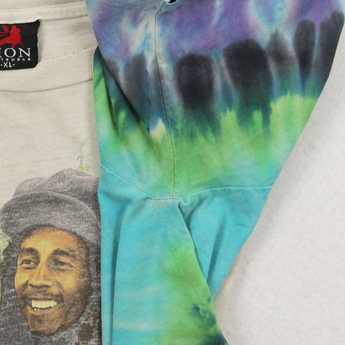 2003 Zion Bob Marley Distressed Tie Dye Tee XL