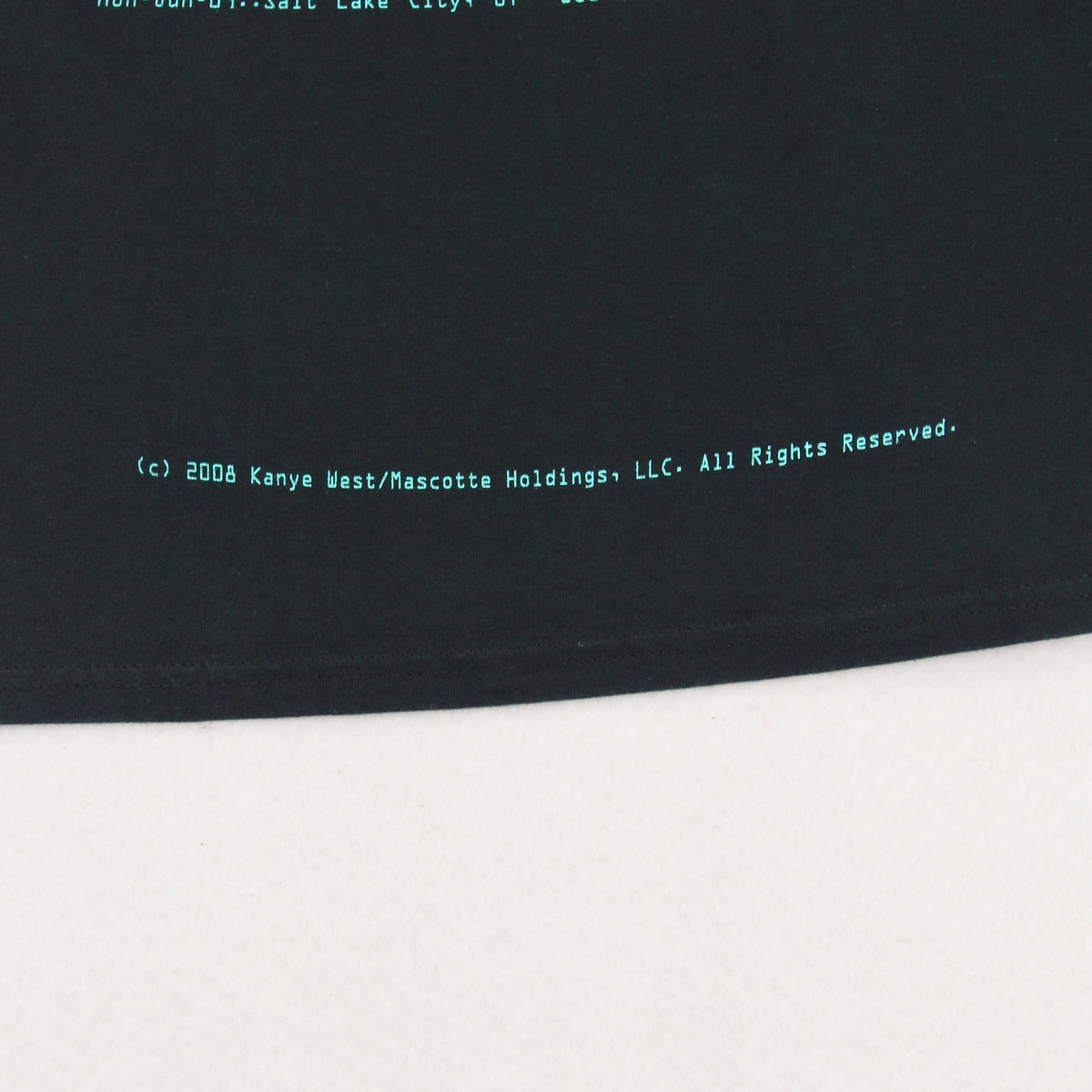 Kanye West Glow In The Dark Tour Tee S