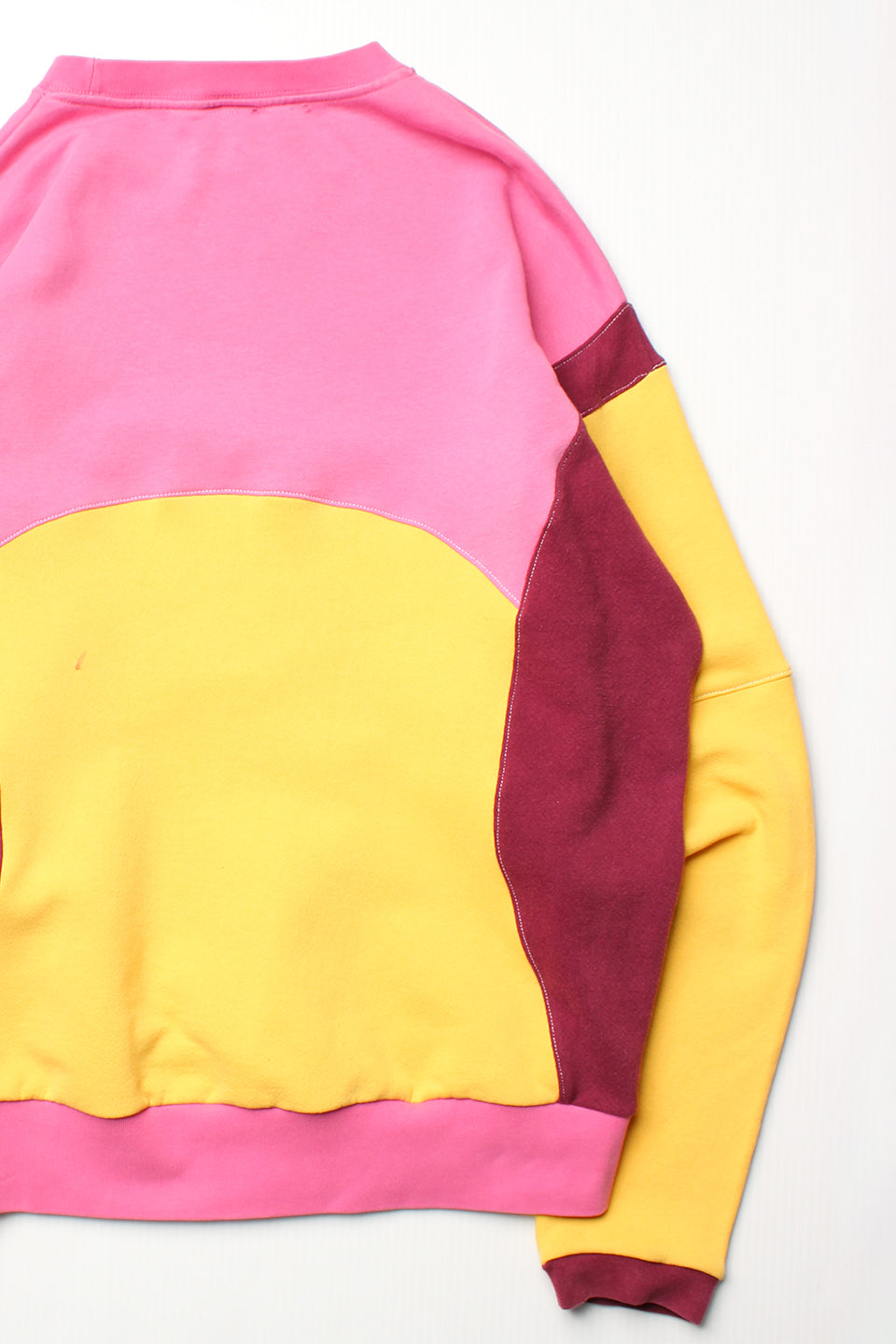 Rework Nike Sweatshirt Tri Colour Mashup Crewneck L