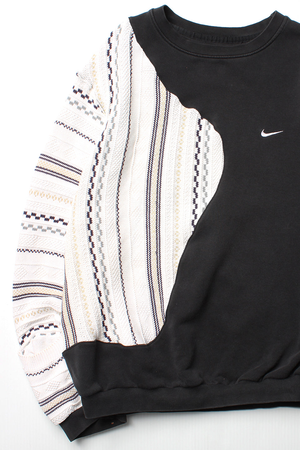 Rework Nike Mini Swoosh Knit Mashup Crewneck M
