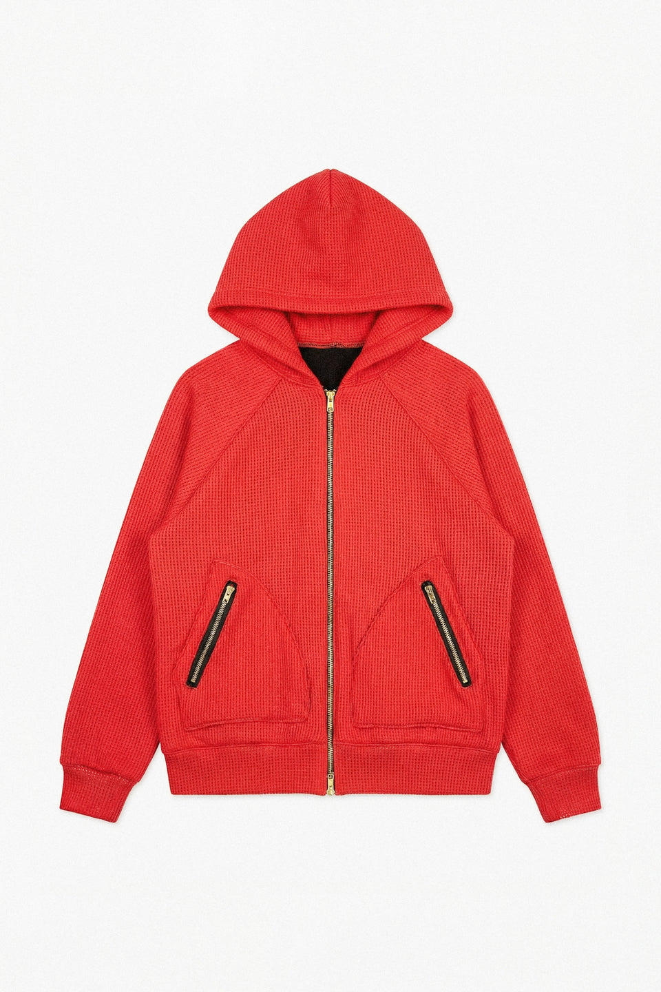 Rework Mesh Double Layer Two-Way Zip Hoodie L