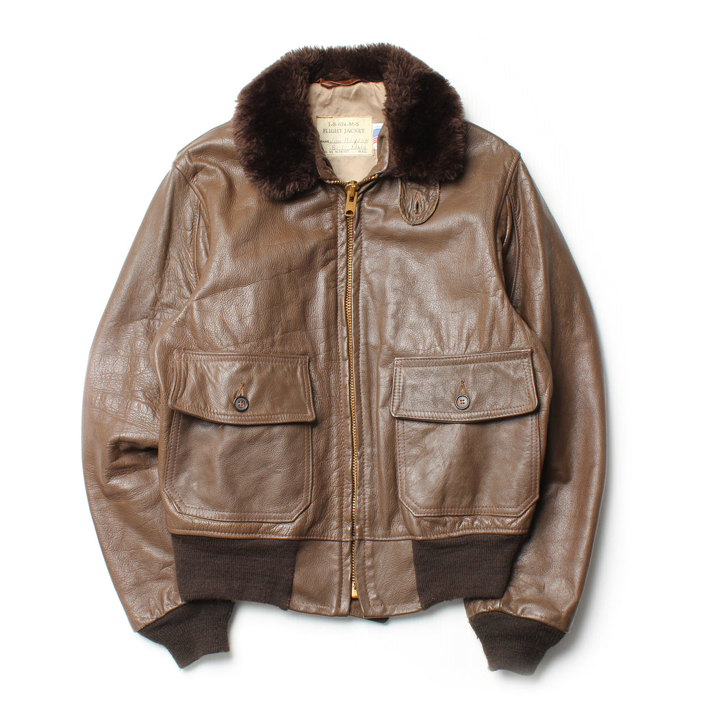 Vintage Schott NYC Flight Bomber Jacket 42