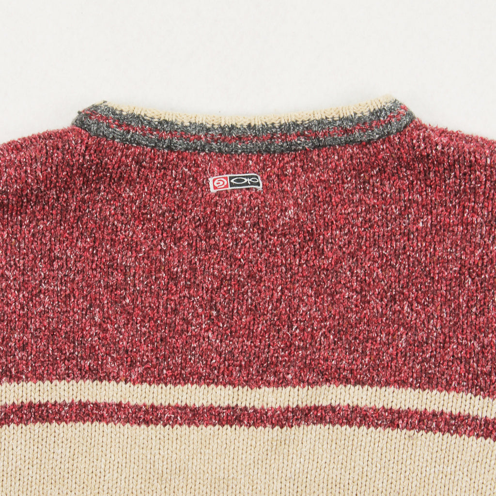Y2K Ocean Pacific Tri Colour Knit Sweater M