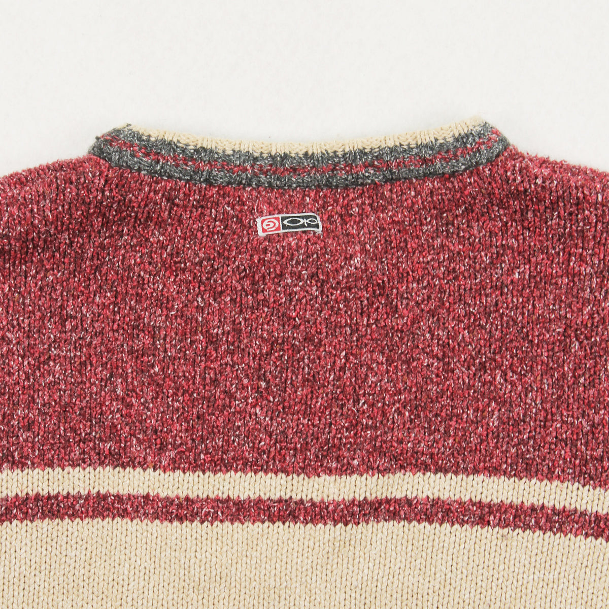 Y2K Ocean Pacific Tri Colour Knit Sweater M