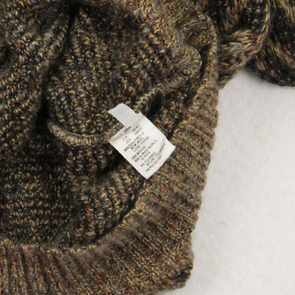 Vintage Marz Shawl Neck Pattern Knit Sweater L