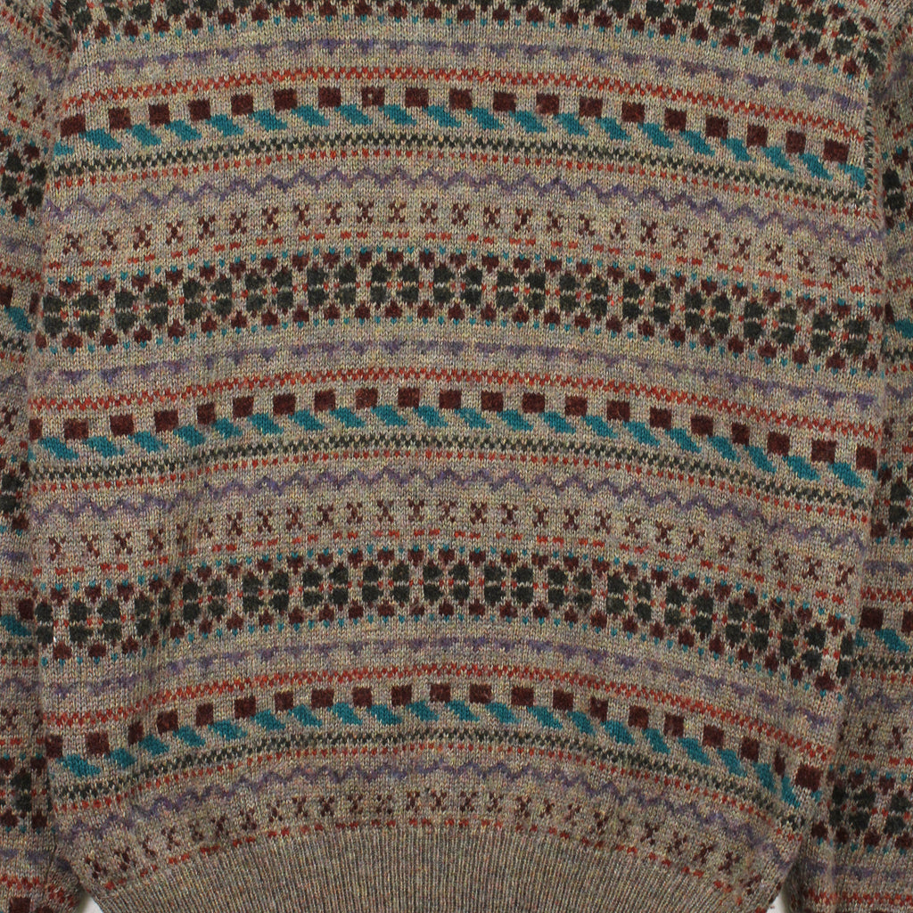Vintage Chauvin Pattern Knit Sweater L