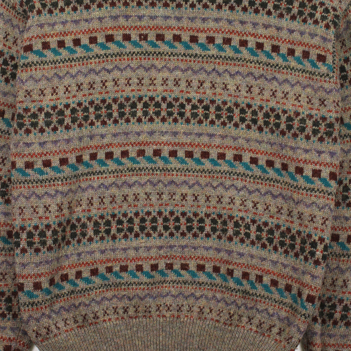 Vintage Chauvin Pattern Knit Sweater L