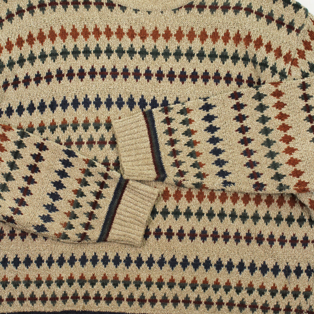 Cavori Diamond Pattern Knit Sweater L