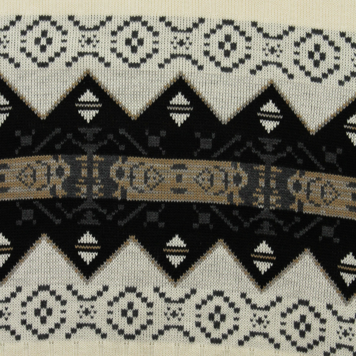 Vintage Fine Line Pattern Knit Sweater L