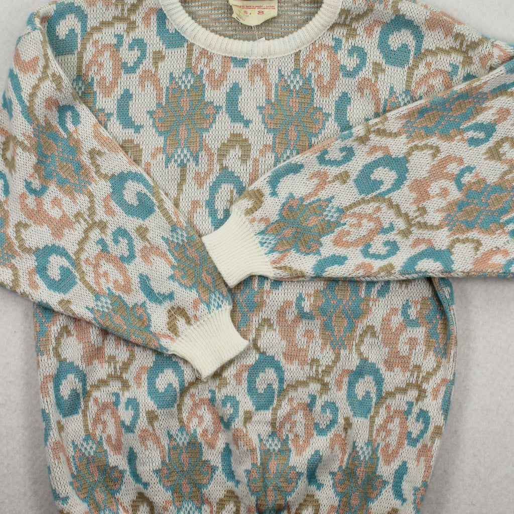 Vintage Savannah Pattern Knit Sweater M