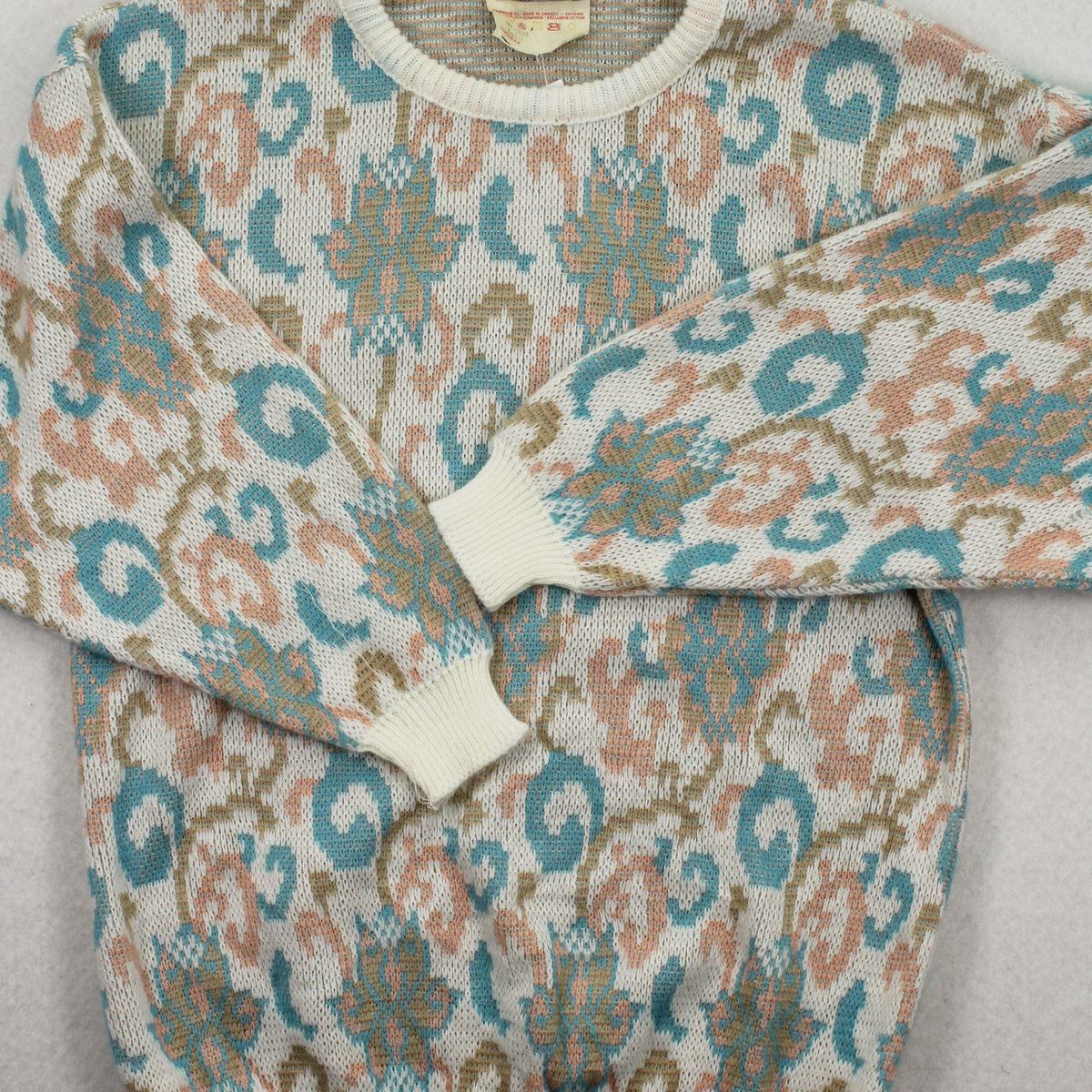 Vintage Savannah Pattern Knit Sweater M