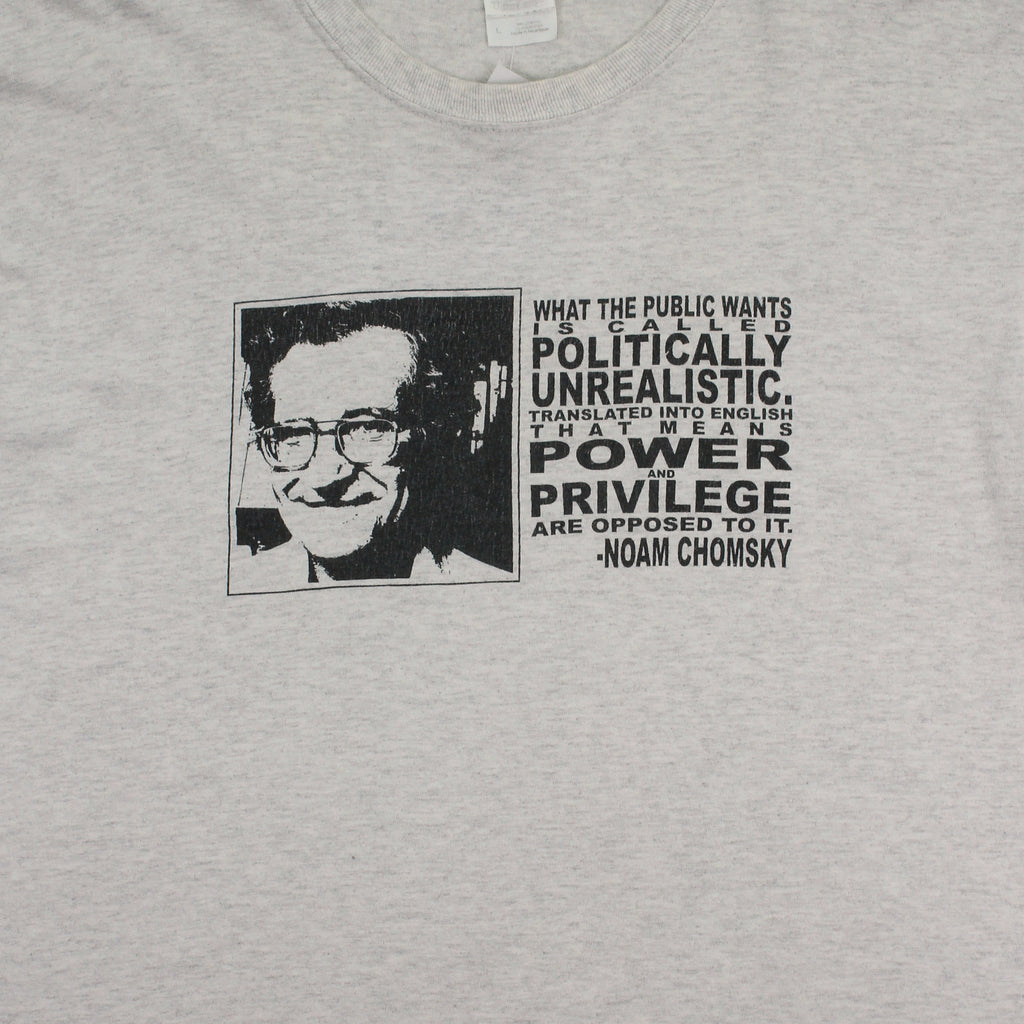 Vintage Noah Chomsky Power & Privilege Tee L