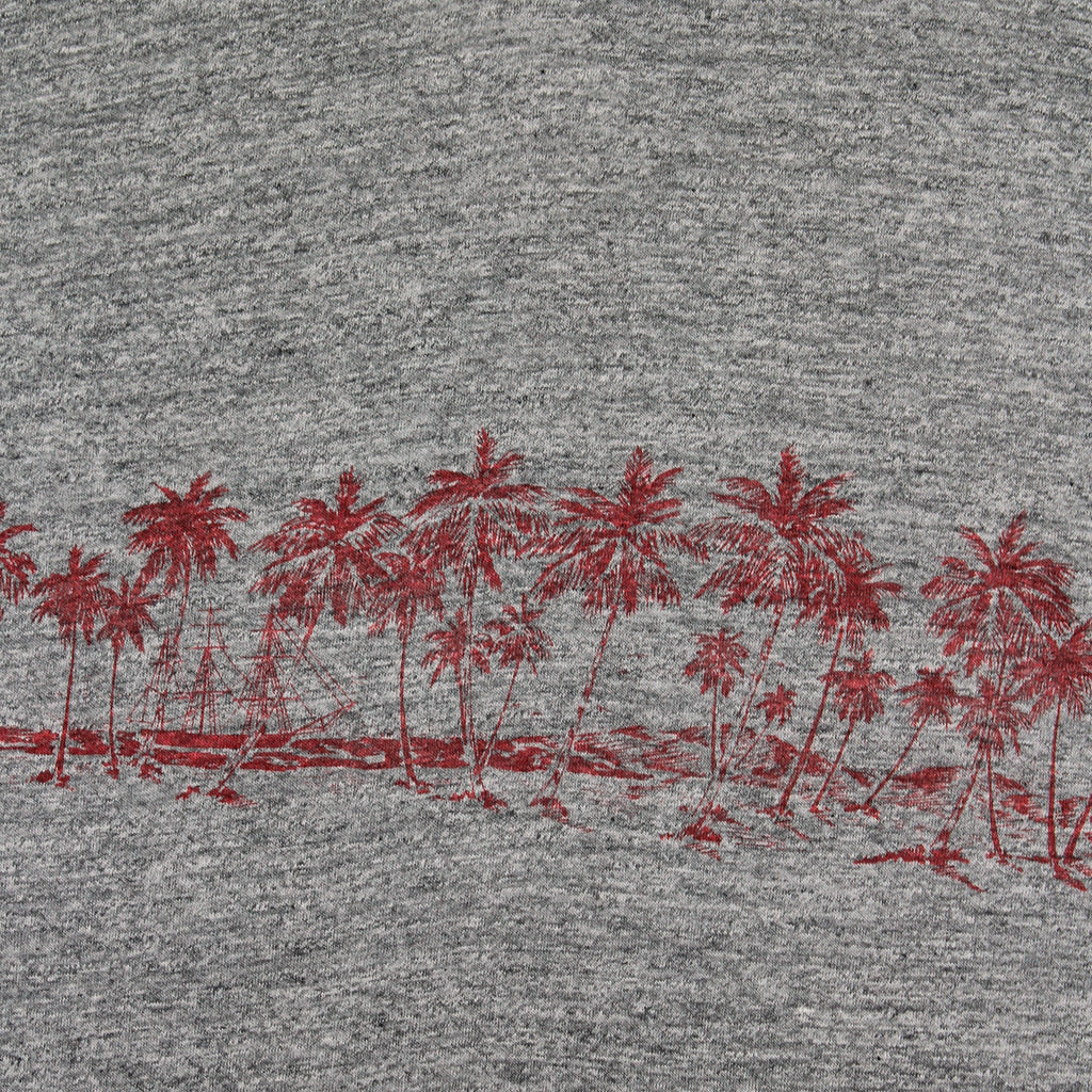 80s Hawaii Palm Trees Ringer Tee XL