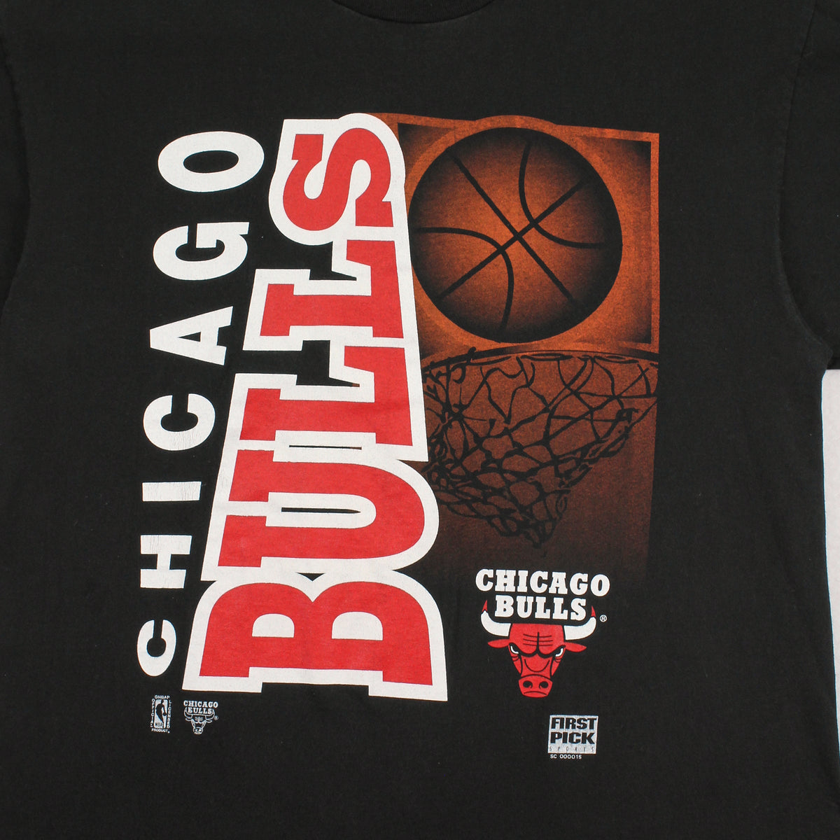 90s First Pick Chicago Bulls Graphic Tee XL