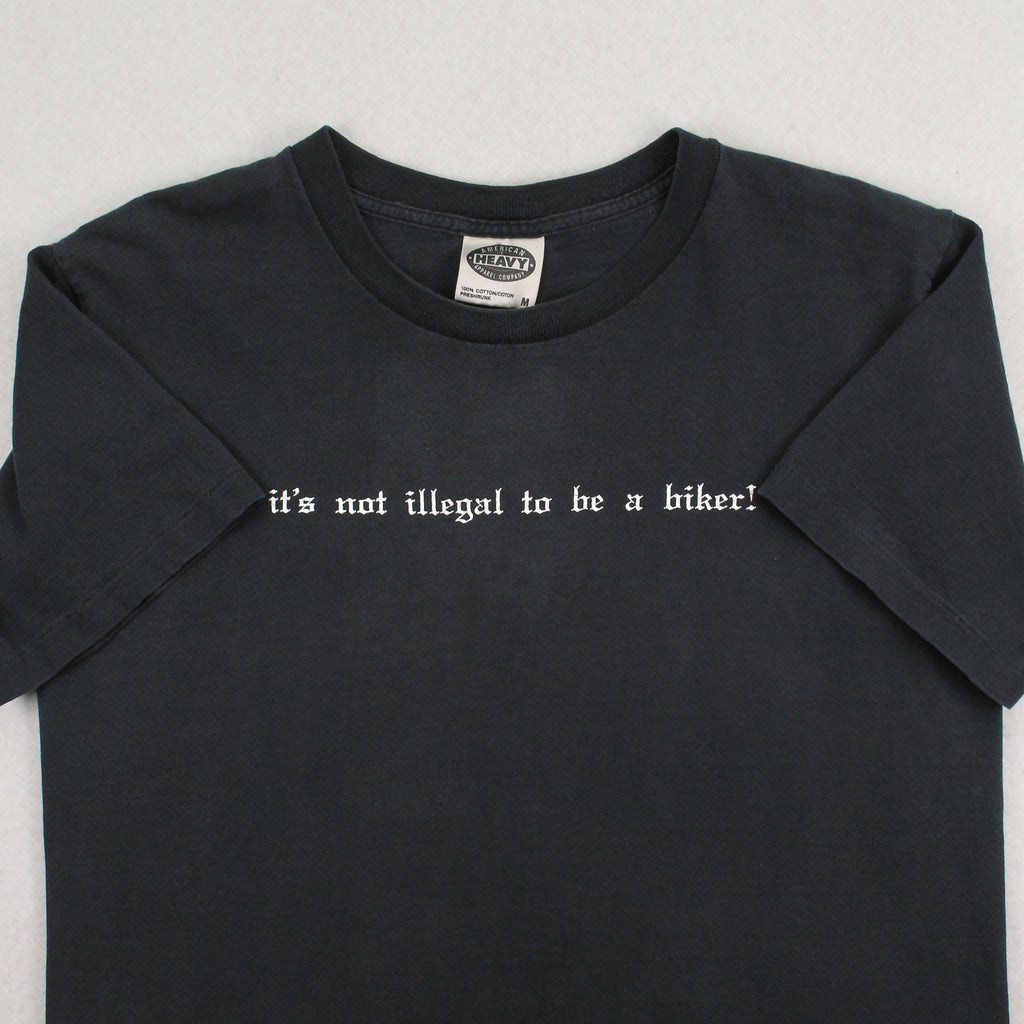 90s Iron Horse It's Not Illegal To Be A Biker Tee M