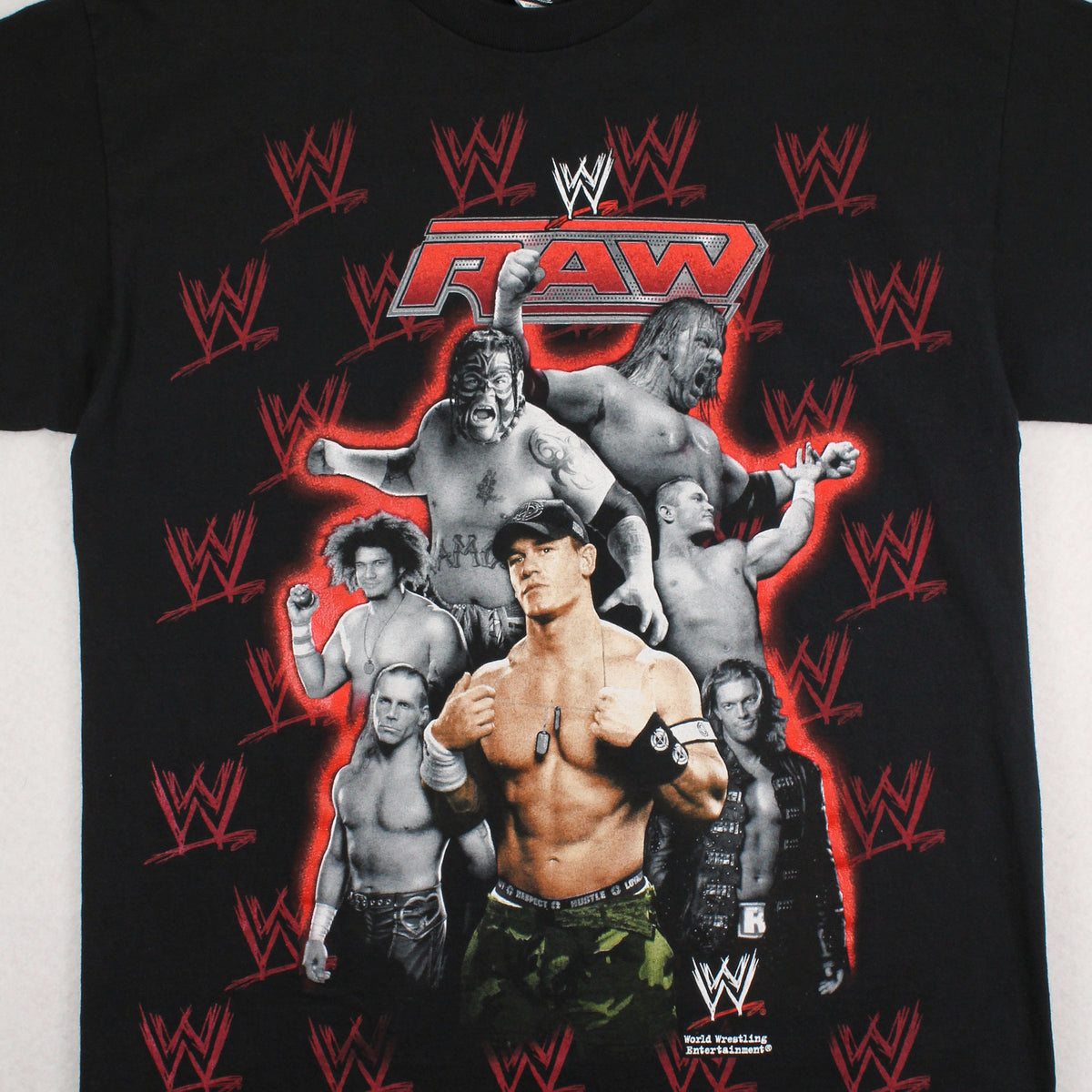 2007 WWE Raw Wrestling Graphic Tee L