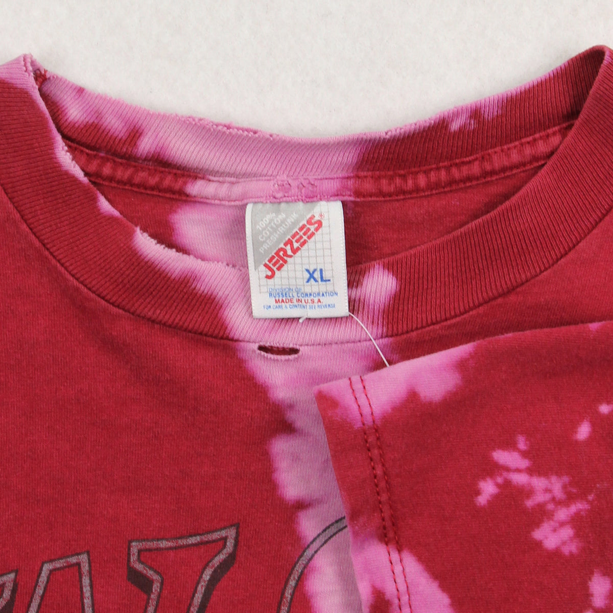 90s Washington State University Cougars Bleach Dye Tee XL