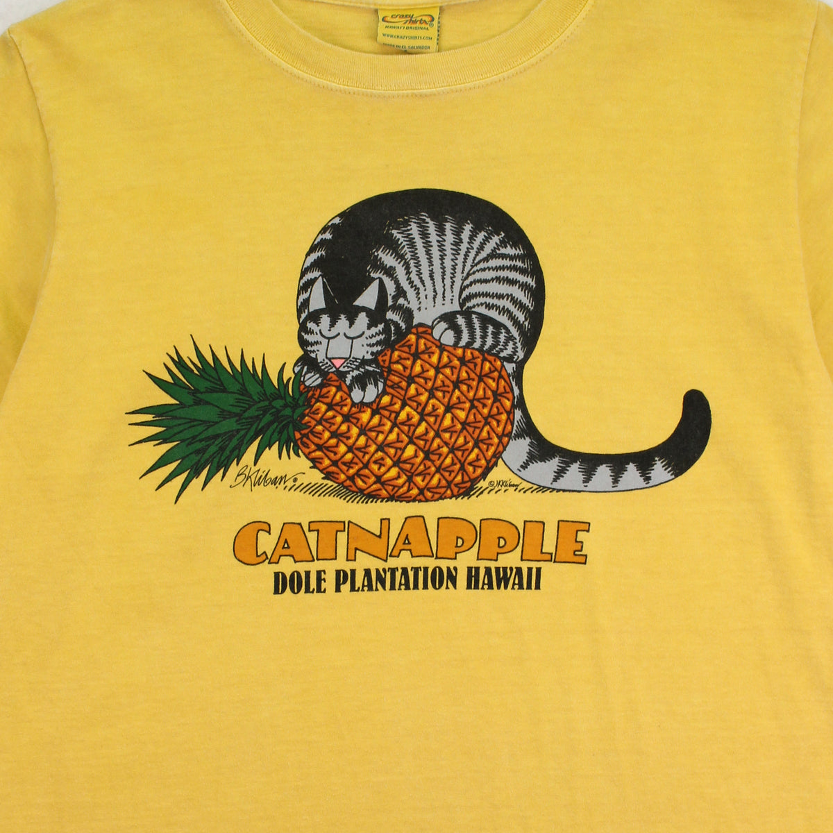 Crazy Shirt Catnapple Hawaii Tee S