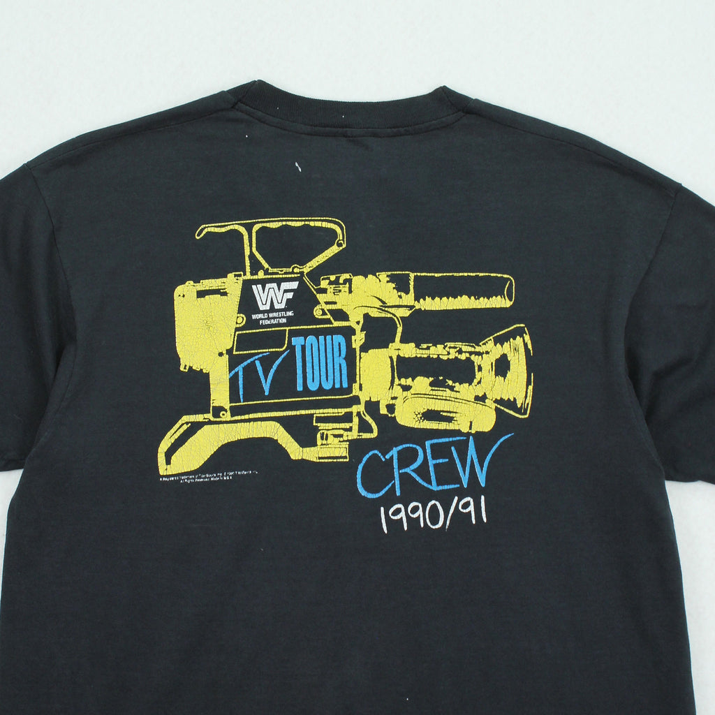 1991 WWF TV Tour Crew Tee L