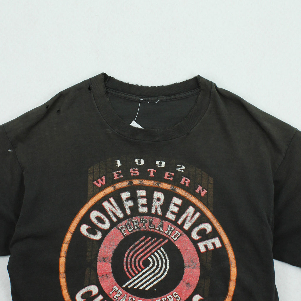 1992 Starter Portland Trailblazers Distressed Tee L