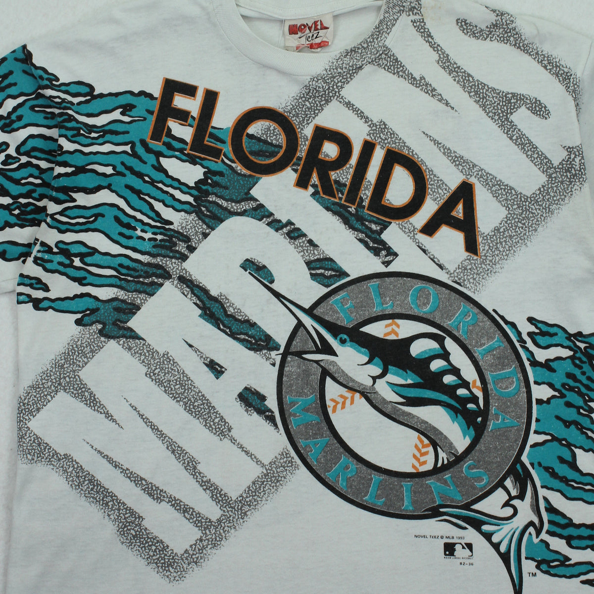 1993 Novel Teez Florida Marlins MLB Graphic Tee L