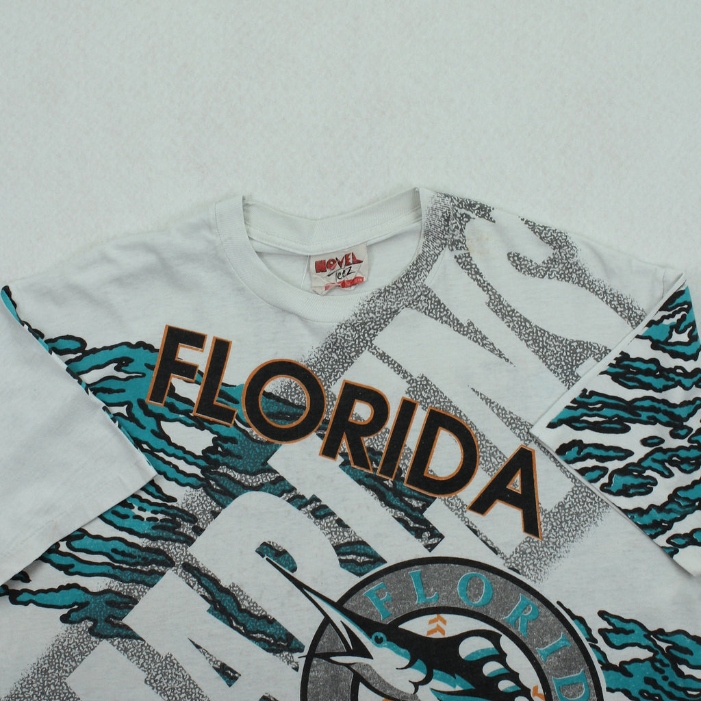 1993 Novel Teez Florida Marlins MLB Graphic Tee L