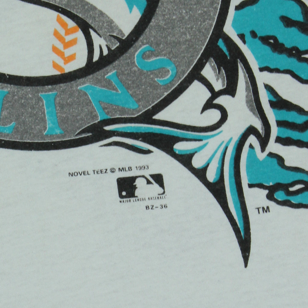 1993 Novel Teez Florida Marlins MLB Graphic Tee L