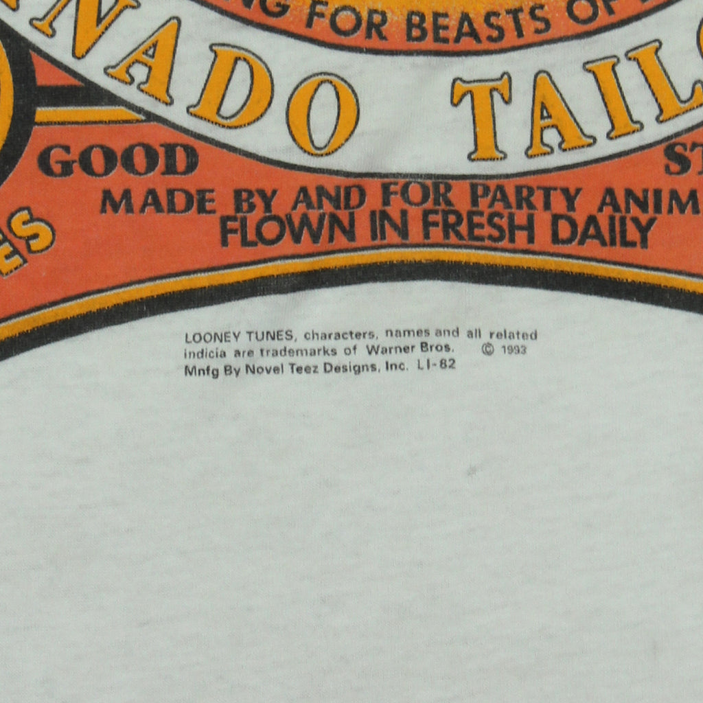 1993 Looney Tunes Tasmanian Tornado Tailoring Tee XL