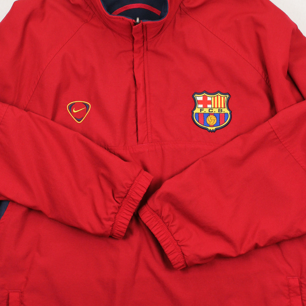 Vintage Nike Barcelona Reversible 1/4 Zip Jacket XL