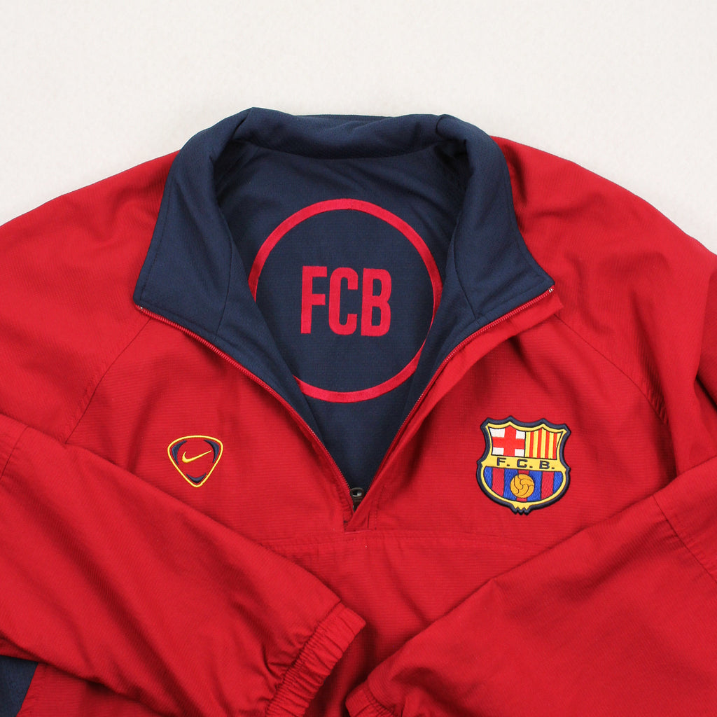 Vintage Nike Barcelona Reversible 1/4 Zip Jacket XL