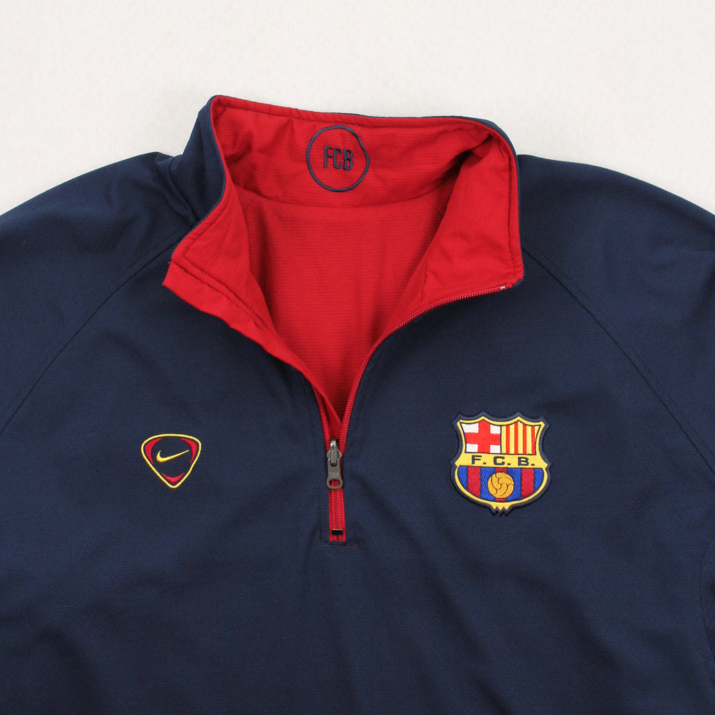 Vintage Nike Barcelona Reversible 1/4 Zip Jacket XL