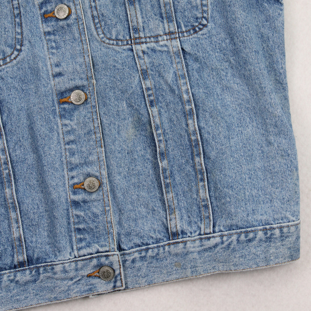 Vintage Gitano Harley Davidson Patch Denim Vest Women's L