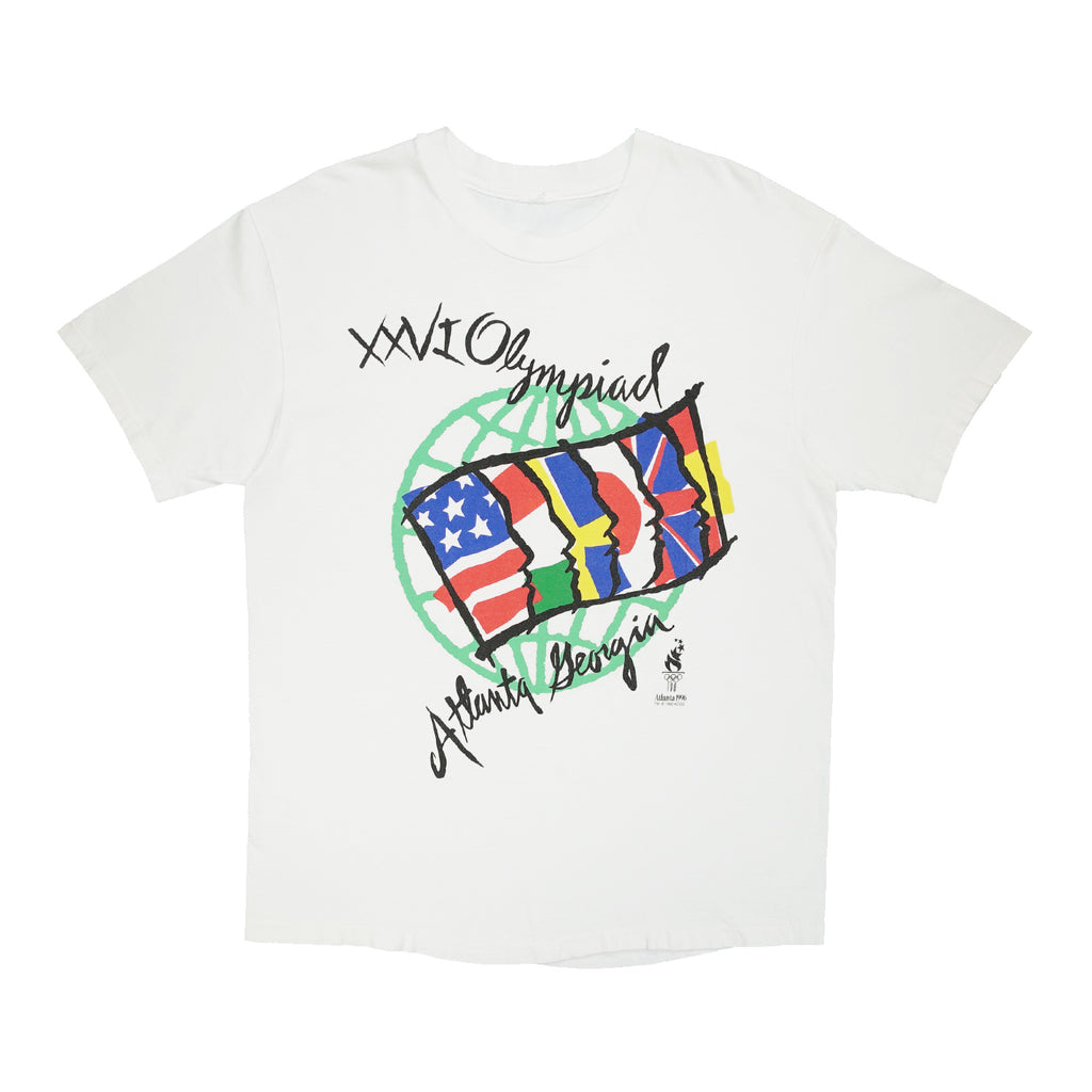 Vintage Atlanta 1996 Olympics graphic tee L